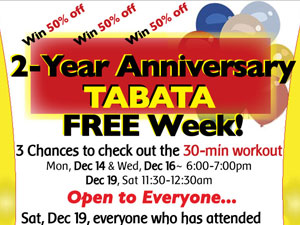 2nd Year Anniversary Tabata - Santa Cruz, CA