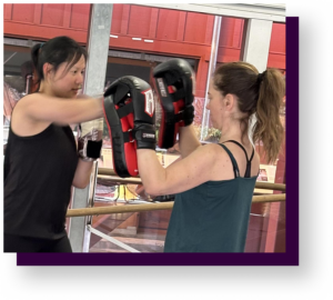 Your safety quotient - two women learning to punch